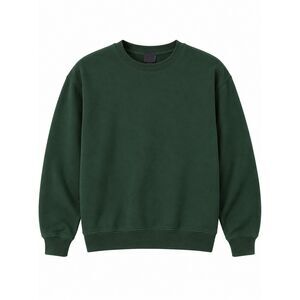 H&M Relaxed Fit Dark Forest Green Crewneck Sweatshirt XS Oversized Pullover